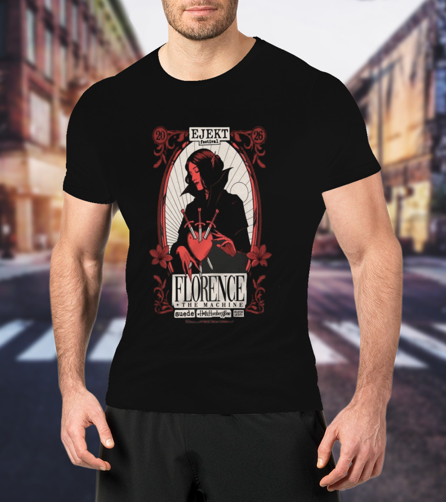 Ejekt Festival Florence The Machine Suede Holly Humberstone 2026 T-Shirt