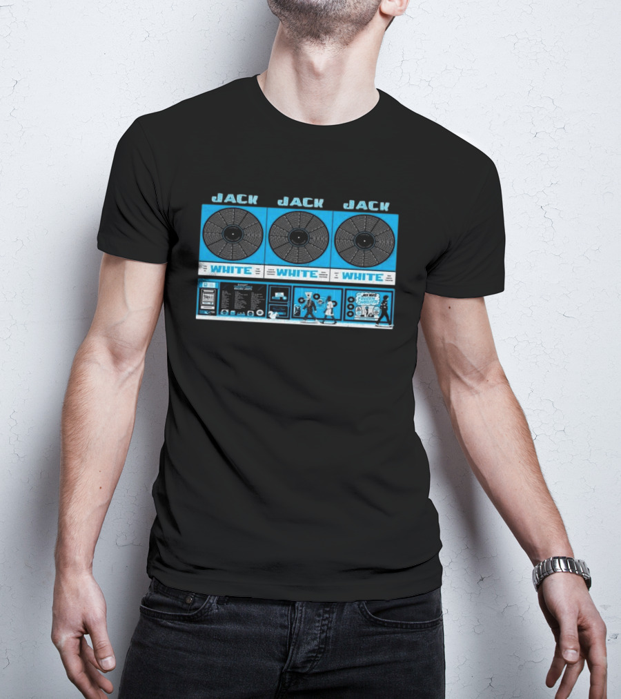 Jack White Toronto RBC Amphitheatre 07.14.2026 Vinyl Record Aesthetic Concert T-Shirt