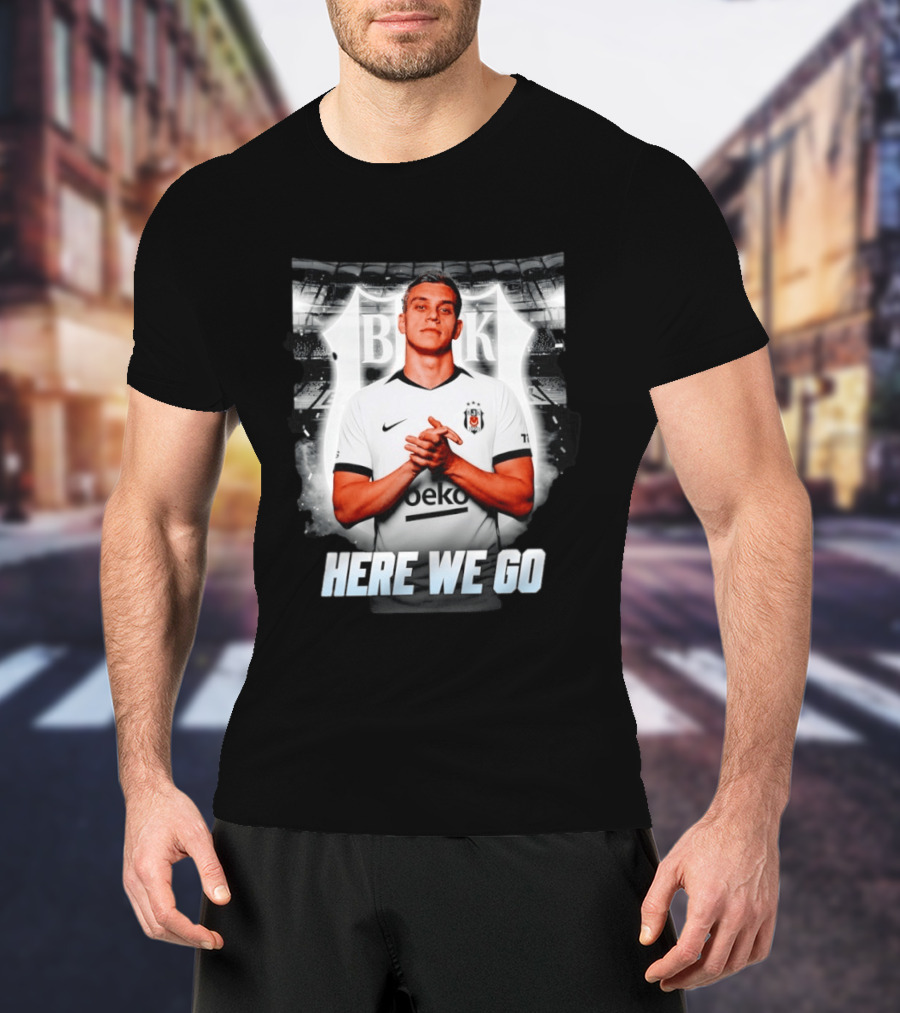 Leandro Trossard Besiktas Here We Go BJK Stadium Football Transfer T-Shirt