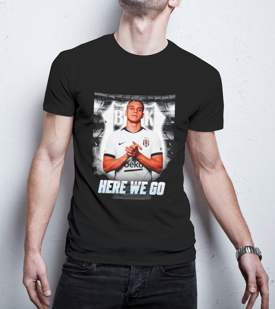 Leandro Trossard Besiktas Here We Go BJK Stadium Football Transfer T-Shirt