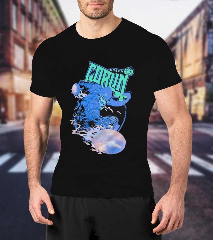 Green Goblin Pumpkin Marvel Comic Book Character Villain T-Shirt