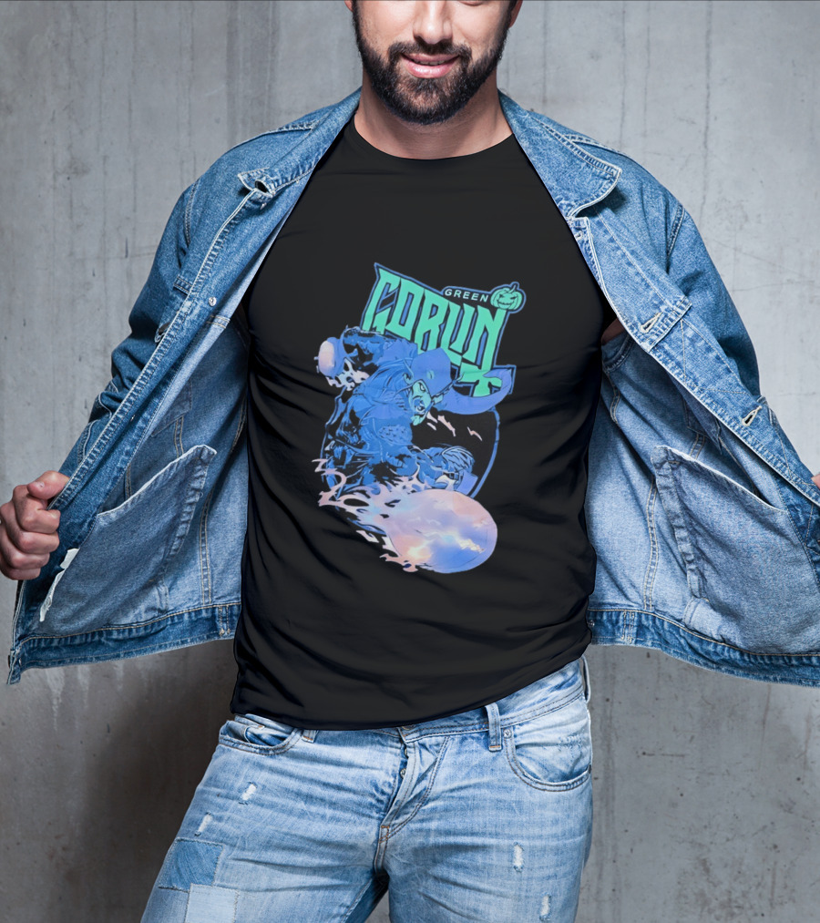 Green Goblin Pumpkin Marvel Comic Book Character Villain T-Shirt