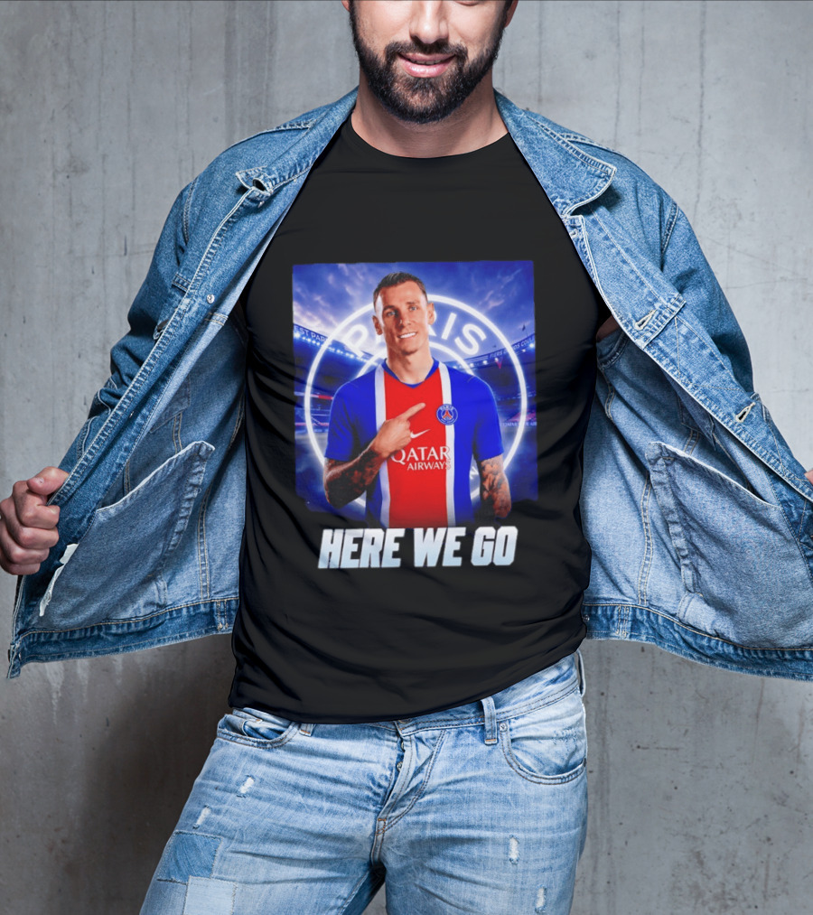 Lucas Digne Paris Saint Germain Transfer Announcement Here We Go T-Shirt