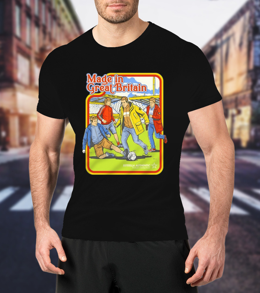 Made In Great Britain Estrella Authentic Football's Coming Home Soccer Game T-Shirt