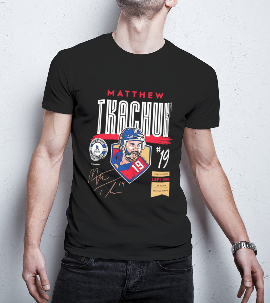Matthew Tkachuk No19 Florida Panthers Left Wing Hockey Player T-Shirt