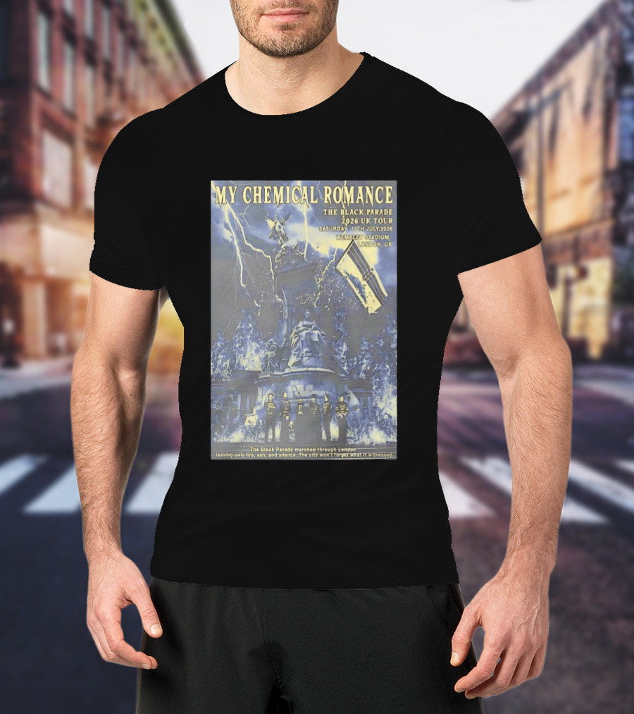 My Chemical Romance Black Parade 2026 UK Tour Wembley Stadium London T-Shirt