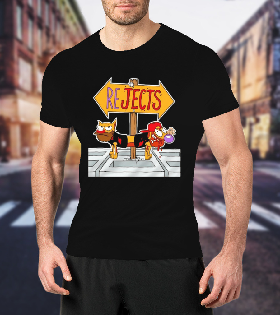 Nickelodeon CatDog Tough Guys Rejects Sign T-Shirt