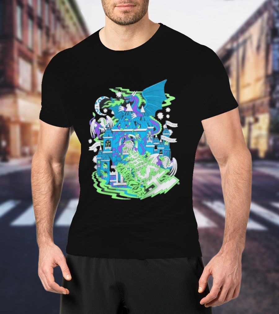 Phish Fall 2023 Crumbling Castle Chicago Nashville Dayton Dragon Fantasy T-Shirt