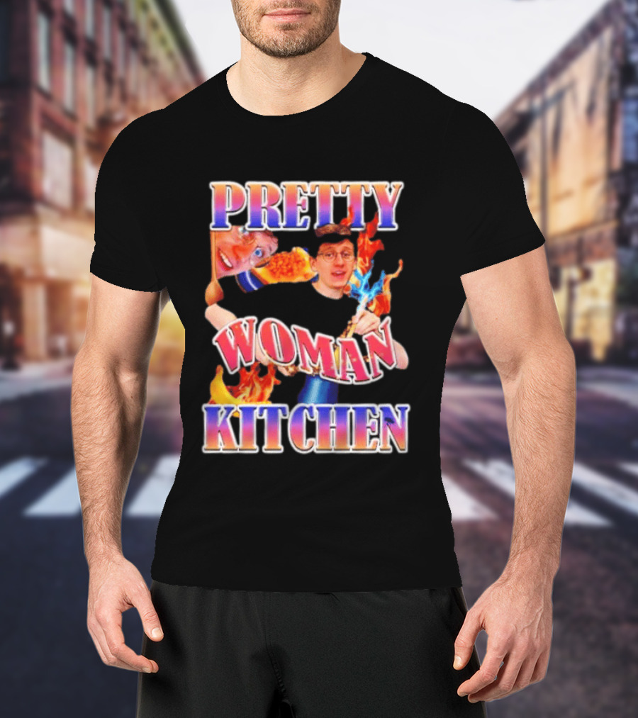 Pretty Woman Kitchen Funny JackSucksAtLife YouTube Meme T-Shirt