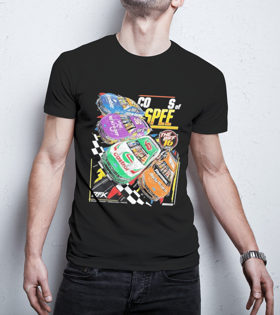 RFK Racing Colors Of Speed Castrol The Biff 16 Daytona 500 Cars T-Shirt