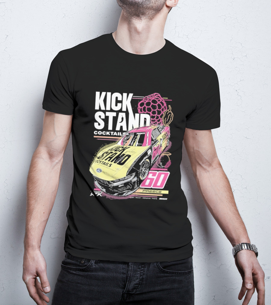 Kickstand Cocktails RFK Racing 60 Ryan Preece Car T-Shirt