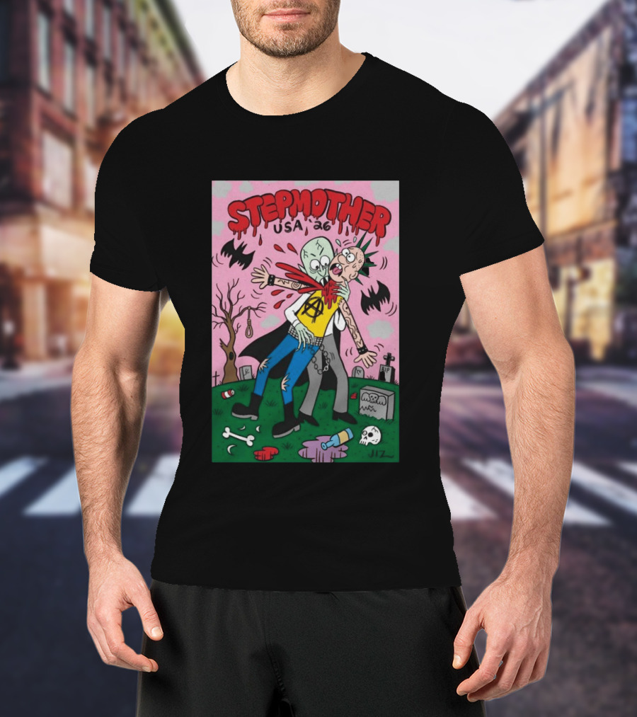 Stepmother USA 26 Punk Vampire Graveyard Scene T-Shirt