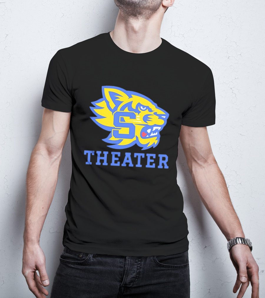 Sweetwater High School Theater Wildcat Head S T-Shirt
