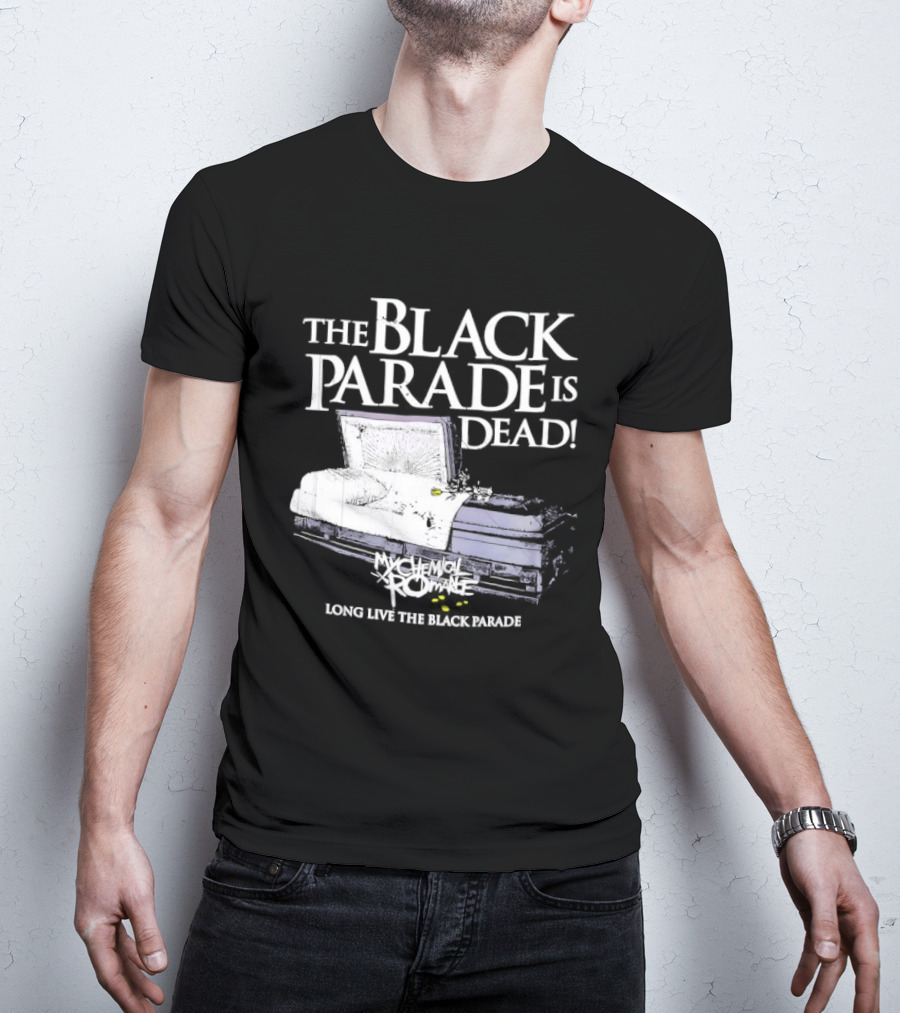 The Black Parade Is Dead My Chemical Romance Long Live The Black Parade Coffin Image T-Shirt