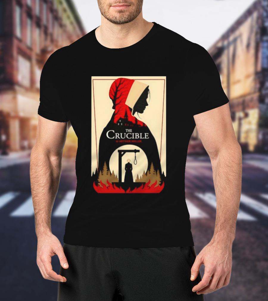 The Crucible By Arthur Miller Salem Witch Trials Hanging Scene T-Shirt