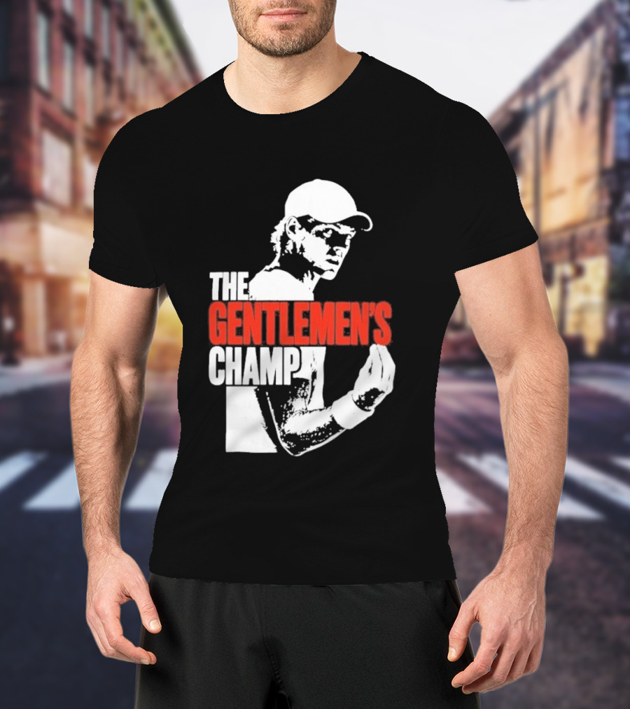 The Gentlemen's Champ Jannik Sinner Italian Gesture T-Shirt