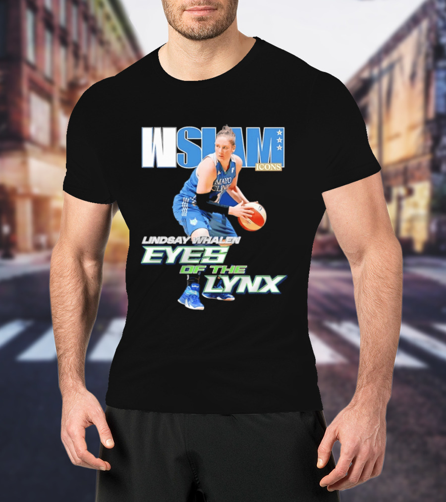 WSLAM Icons Lindsay Whalen Eyes Of The Lynx Mayo Basketball T-Shirt