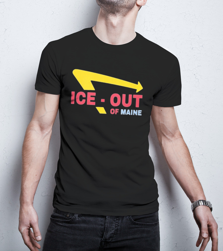 Ice Out Of Maine 2026 Arrow T-Shirt