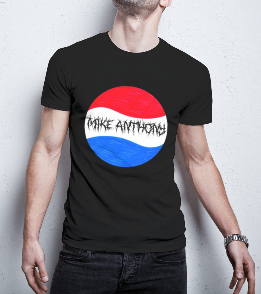 Mike Anthony Pepsi Symbol Bold Text Classic Circle T-Shirt