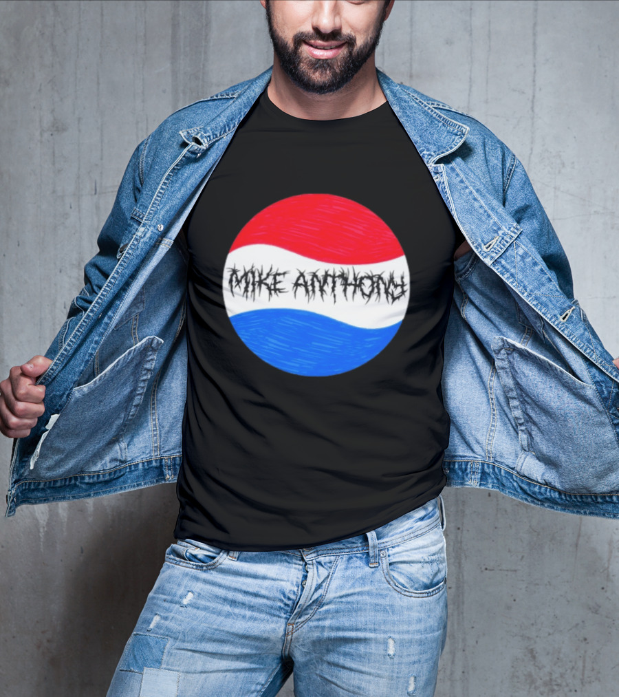 Mike Anthony Pepsi Symbol Bold Text Classic Circle T-Shirt