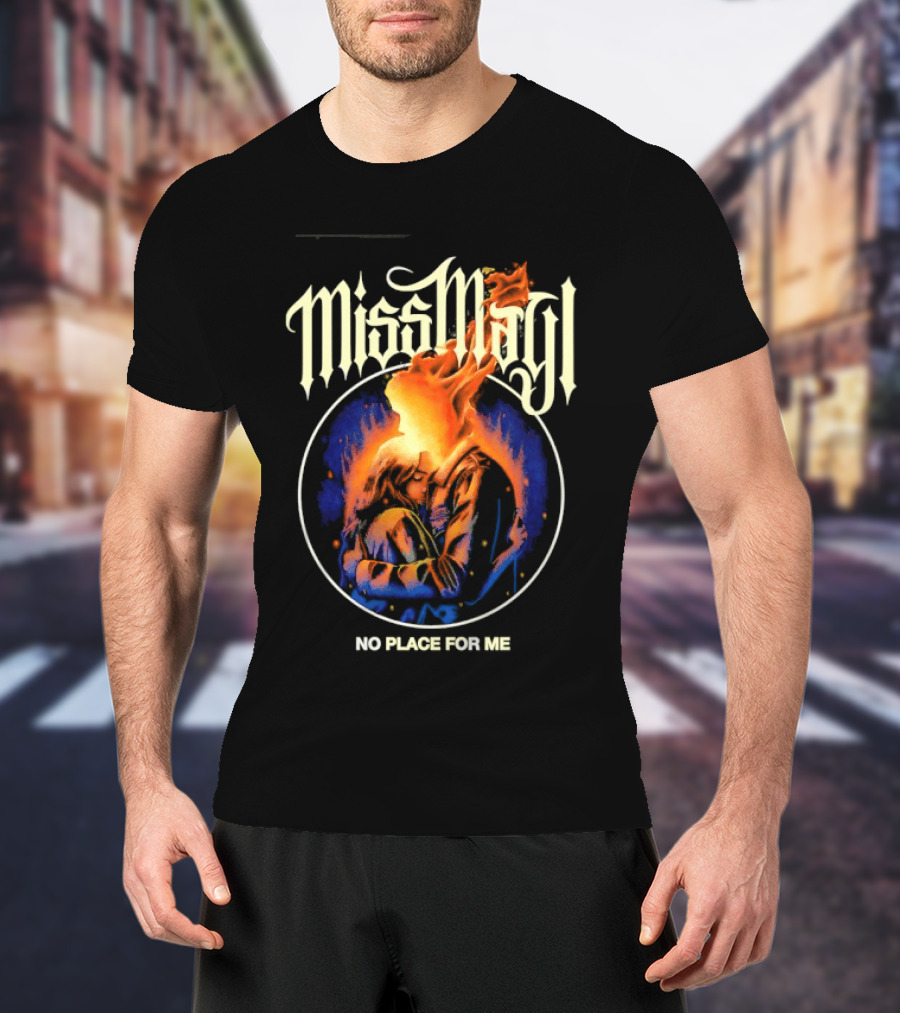 Miss May I No Place For Me Metalcore Band Fiery Circle T-Shirt