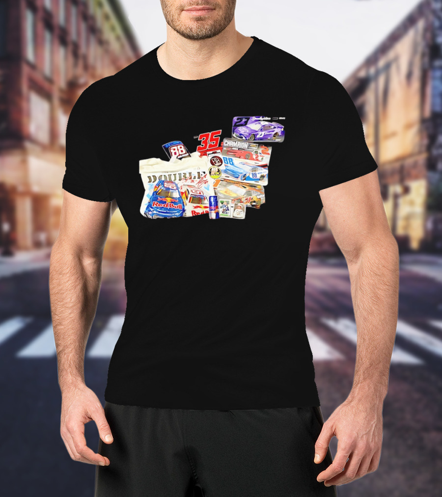 NASCAR Bubba Wallace Red Bull Racing 88 Double Champion 35 Collection T-Shirt