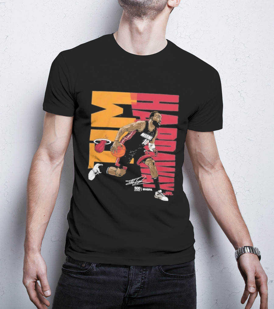 2026 NBA Tim Hardaway Jr Miami Heat Basketball Player Action T-Shirt