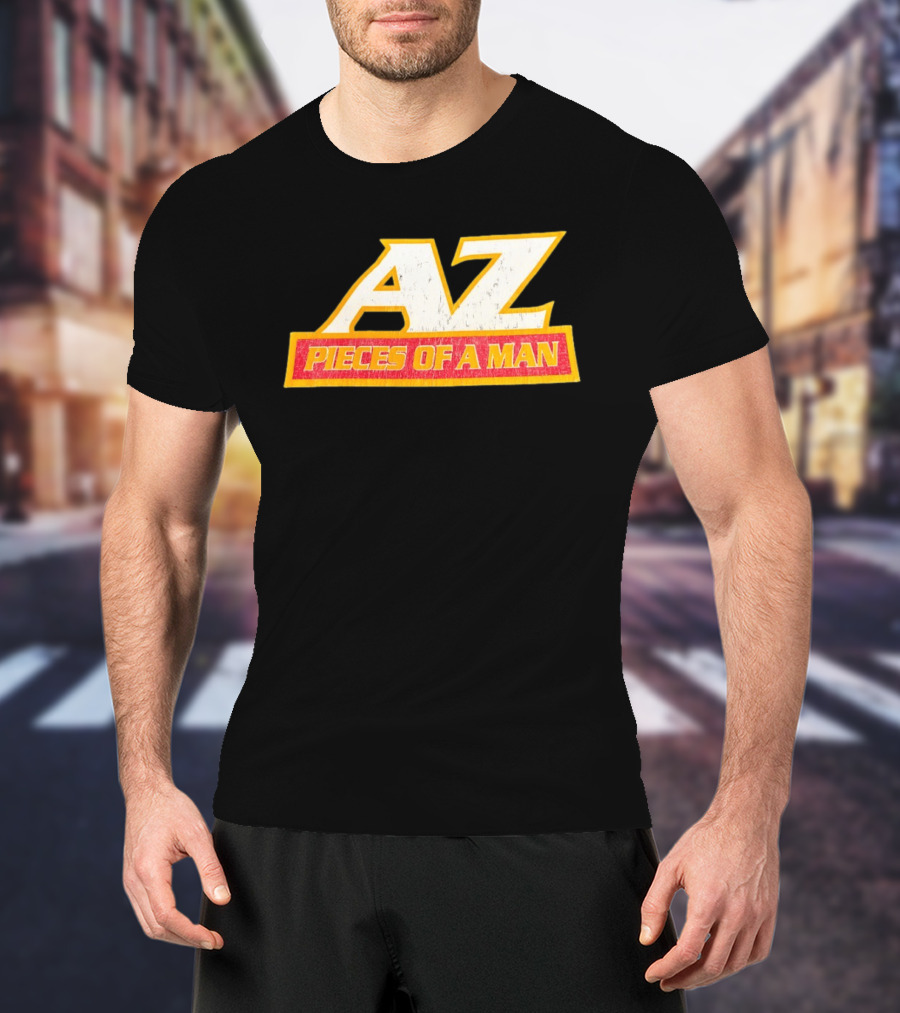 AZ Pieces Of A Man Distressed Hip Hop 90s Rap T-Shirt