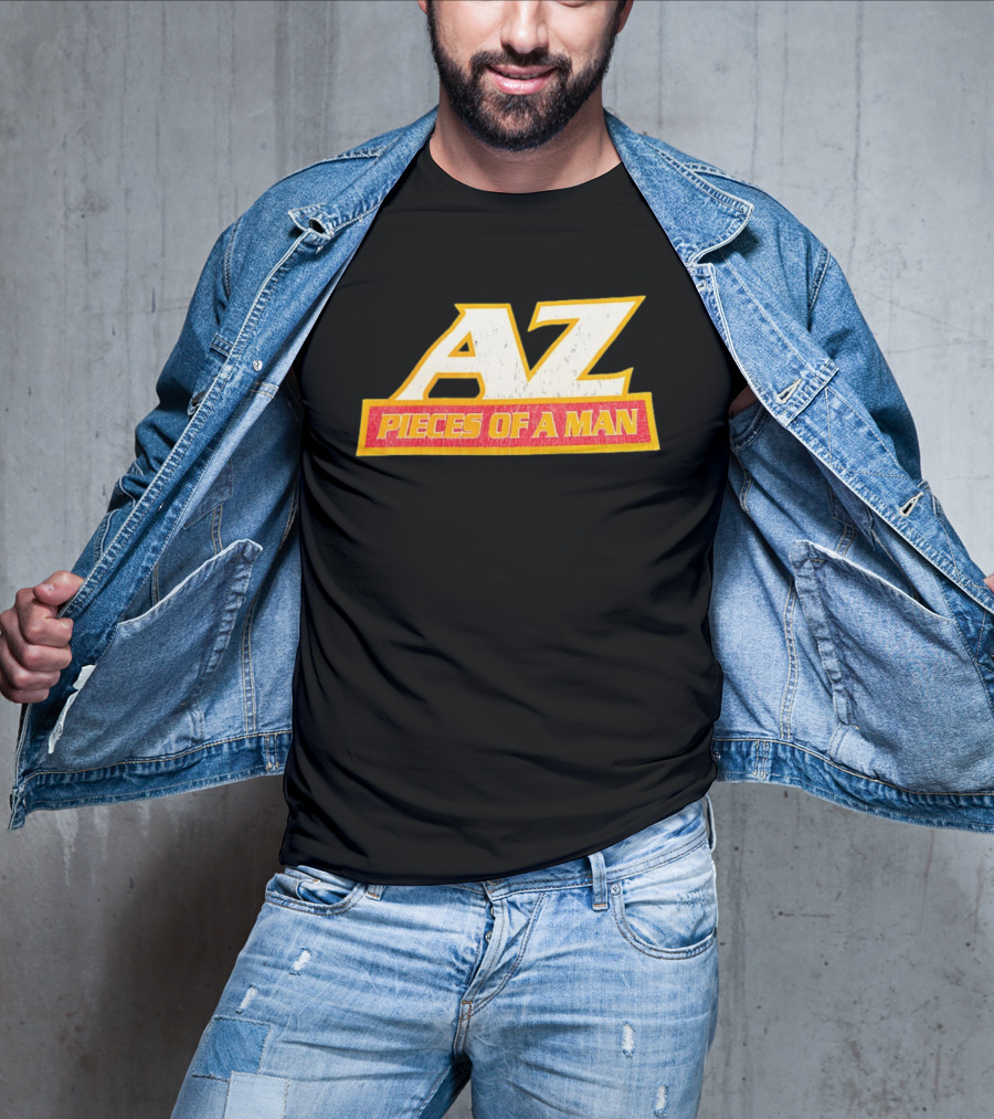 AZ Pieces Of A Man Distressed Hip Hop 90s Rap T-Shirt