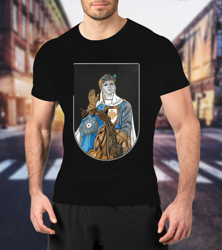 Baldwin IV Of Jerusalem Tactical Knight Crusader Armor And Helmet Medieval T-Shirt