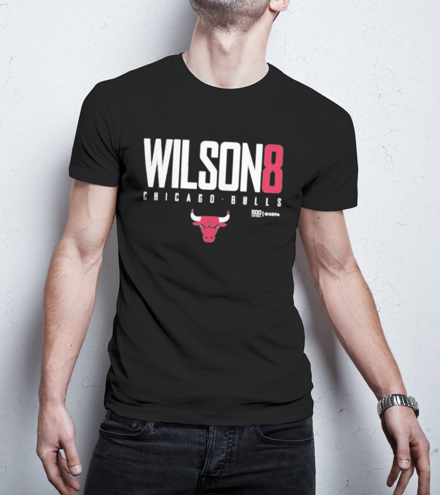 Chicago Bulls Wilson 8 Bulls Icon 500 Levels T-Shirt