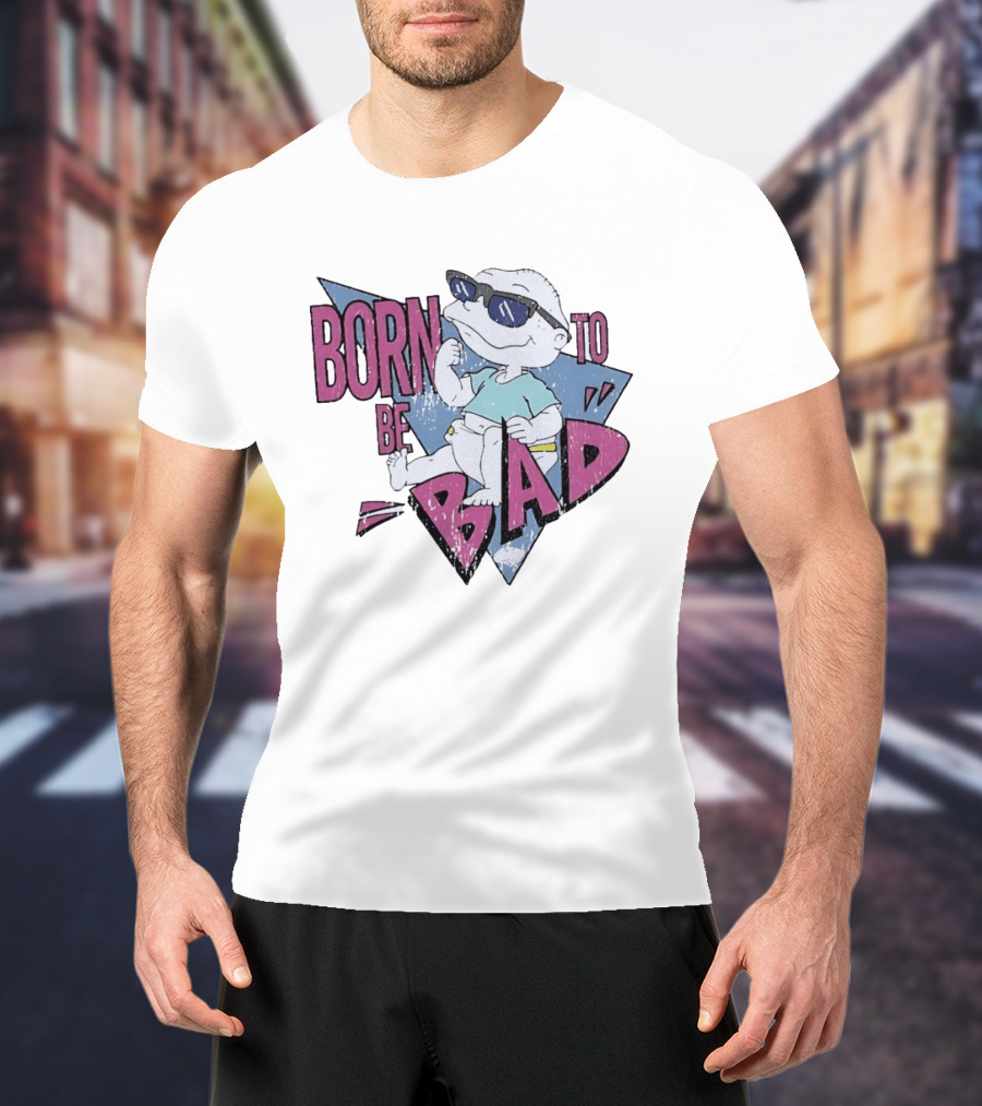 Born To Be Bad 90s Cartoon Baby Sunglasses T-Shirt