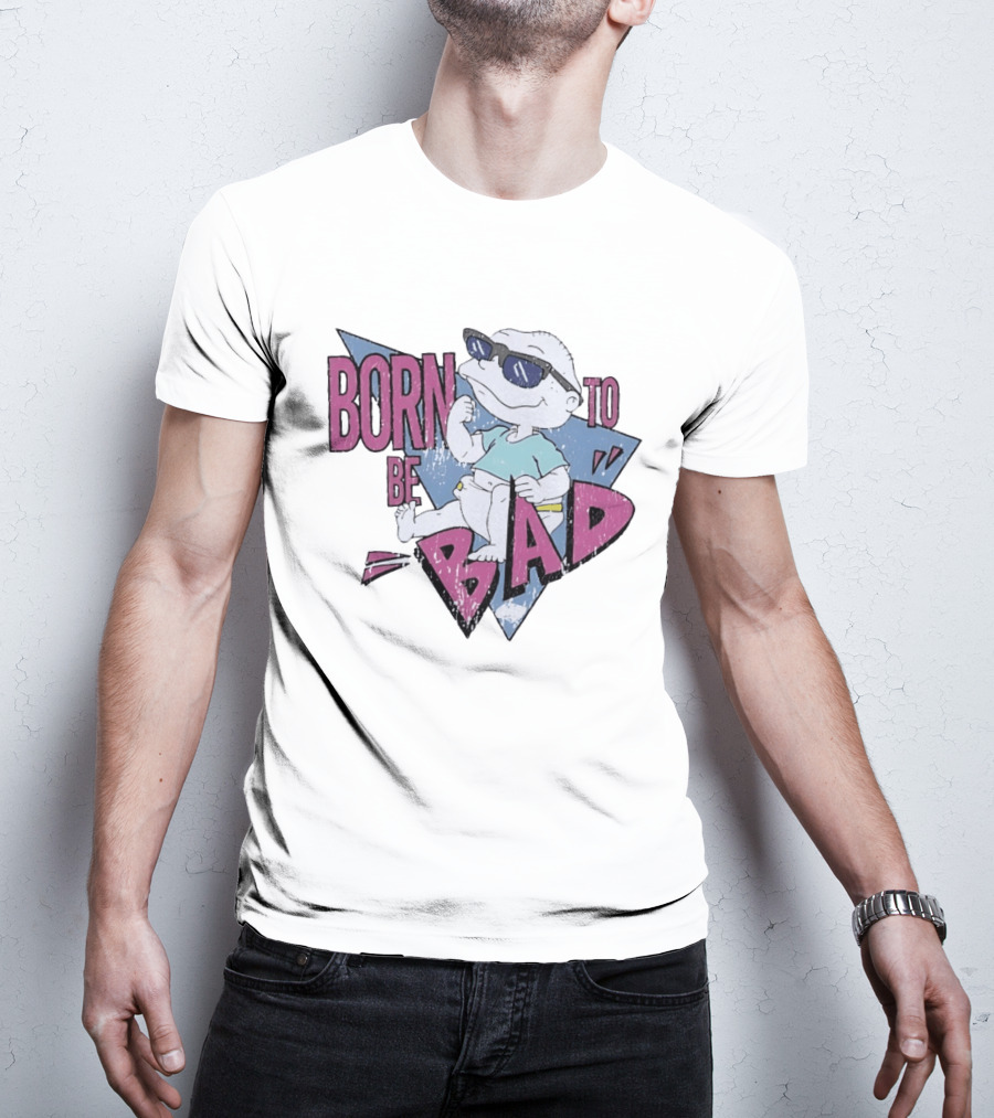Born To Be Bad 90s Cartoon Baby Sunglasses T-Shirt