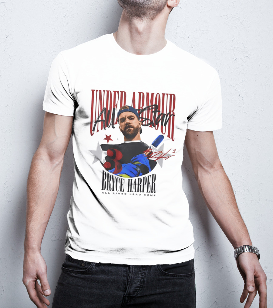 Under Armour All Star Bryce Harper All Lines Lead Home T-Shirt