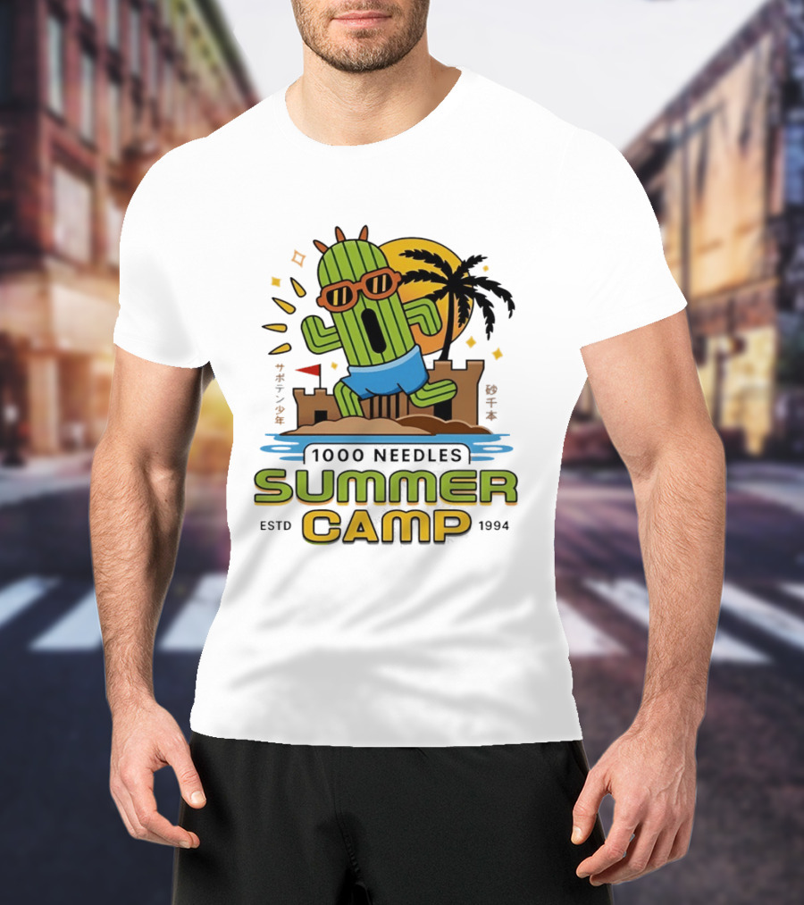 Happy Cactus 1000 Needles Summer Camp Beach ESTD 1994 T-Shirt
