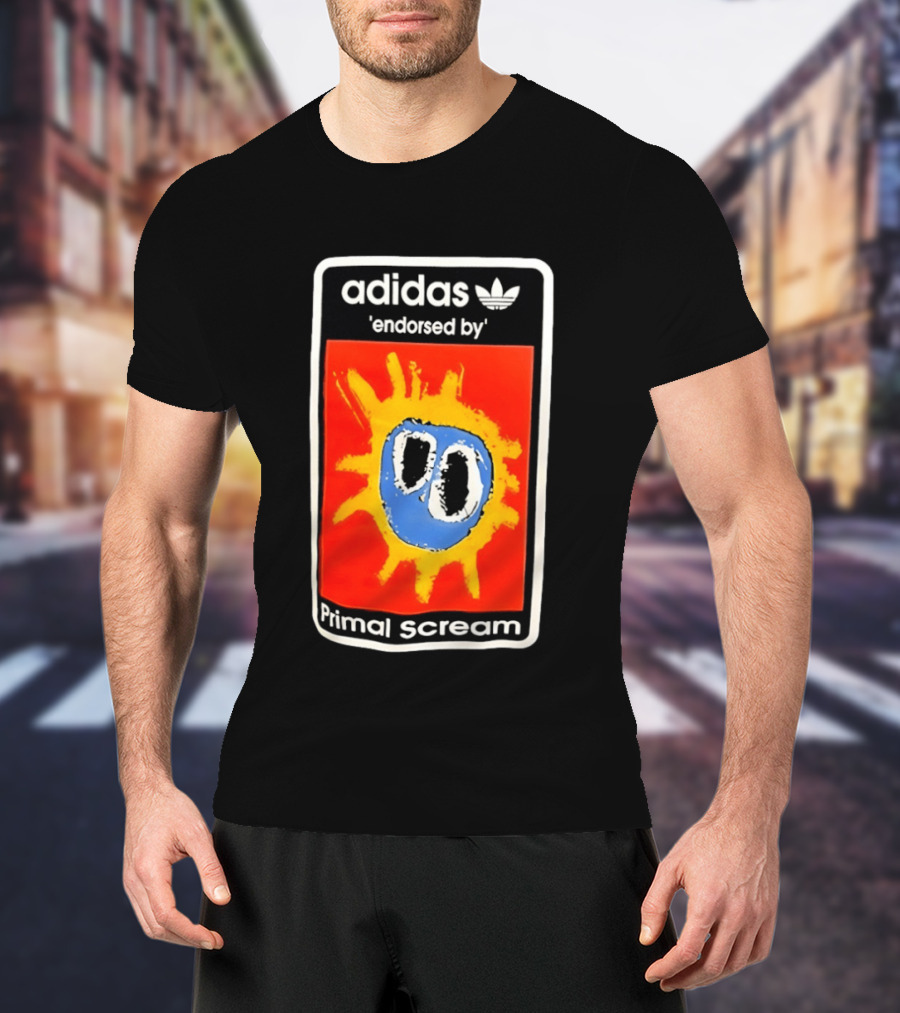 Adidas Primal Scream Endorsed Iconic Collaboration T-Shirt