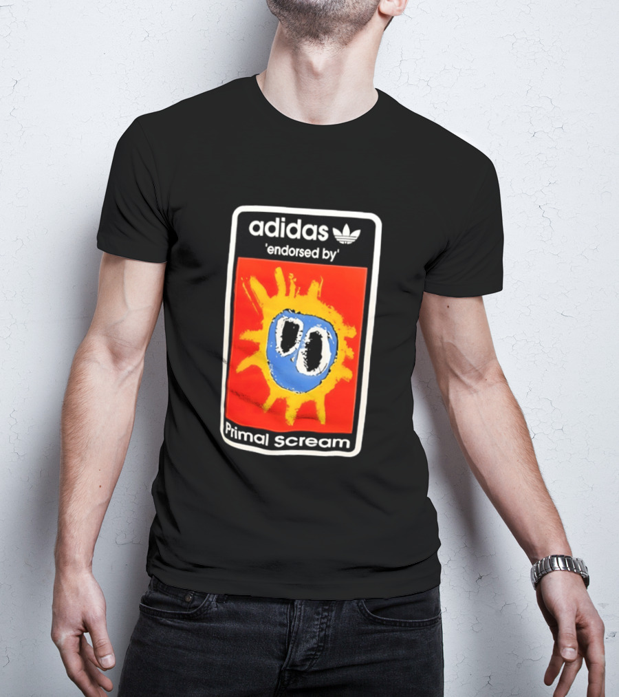 Adidas Primal Scream Endorsed Iconic Collaboration T-Shirt