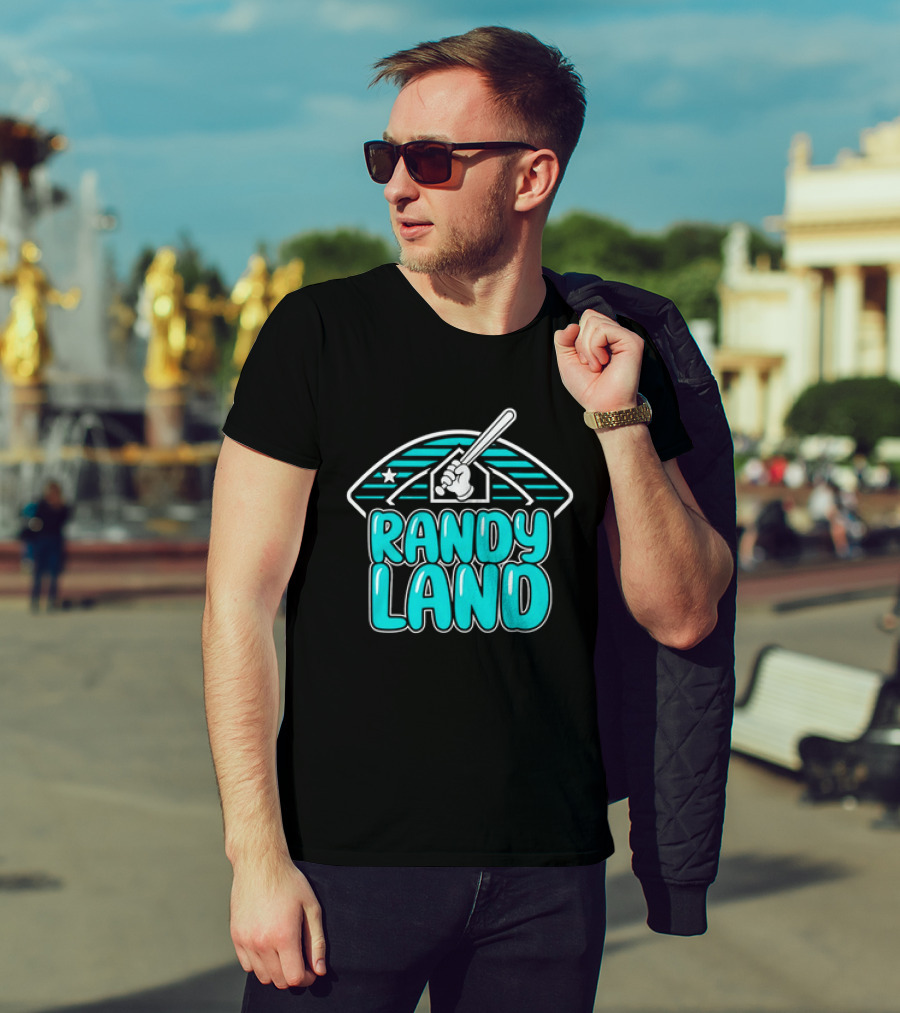 Randy Land Home Plate Batter Baseball T-Shirt