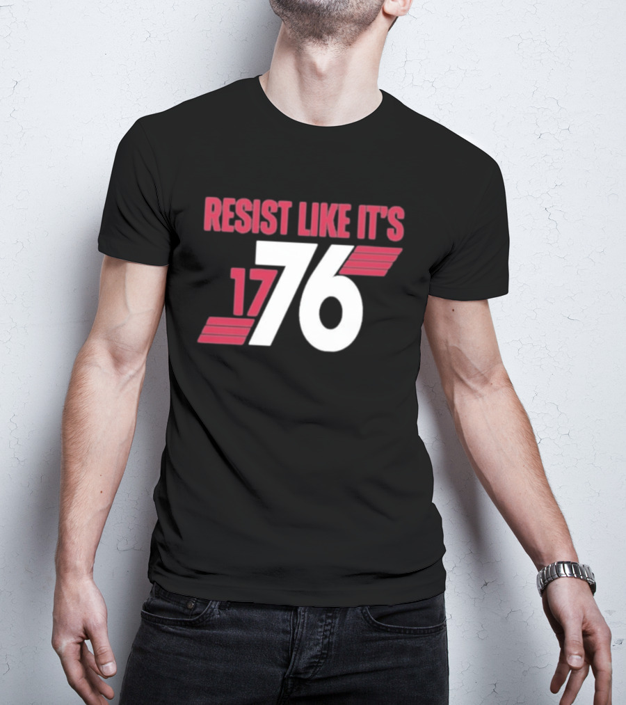 Resist Like It's 1776 Bold Vintage Red And White T-Shirt