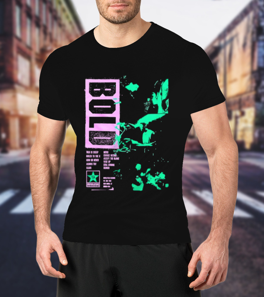 Revelation Records Talk Is Cheap Nailed To The X Positive Scene Unity Hardcore Punk T-Shirt