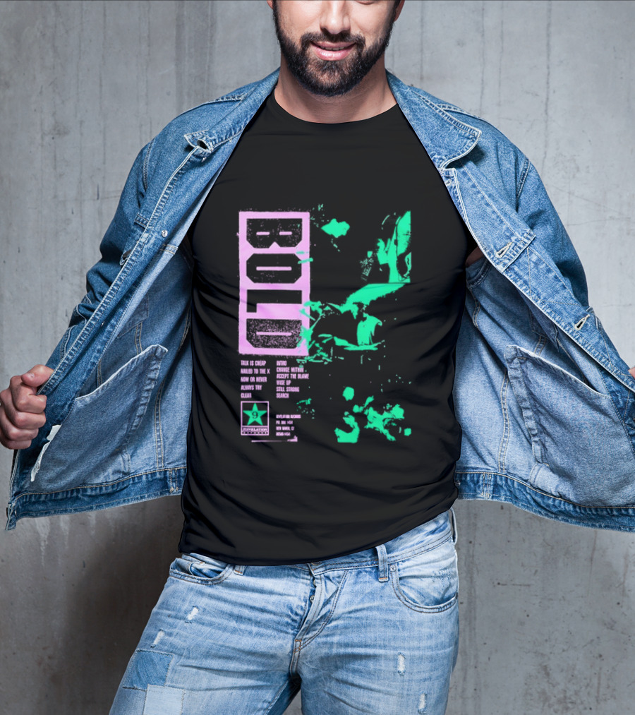 Revelation Records Talk Is Cheap Nailed To The X Positive Scene Unity Hardcore Punk T-Shirt