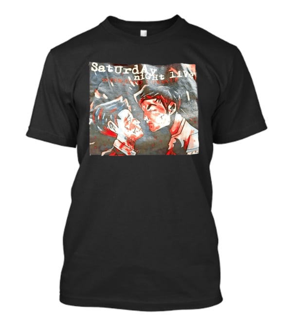 Saturday Night Live Weekend Update Animated Clash Scene T-Shirt