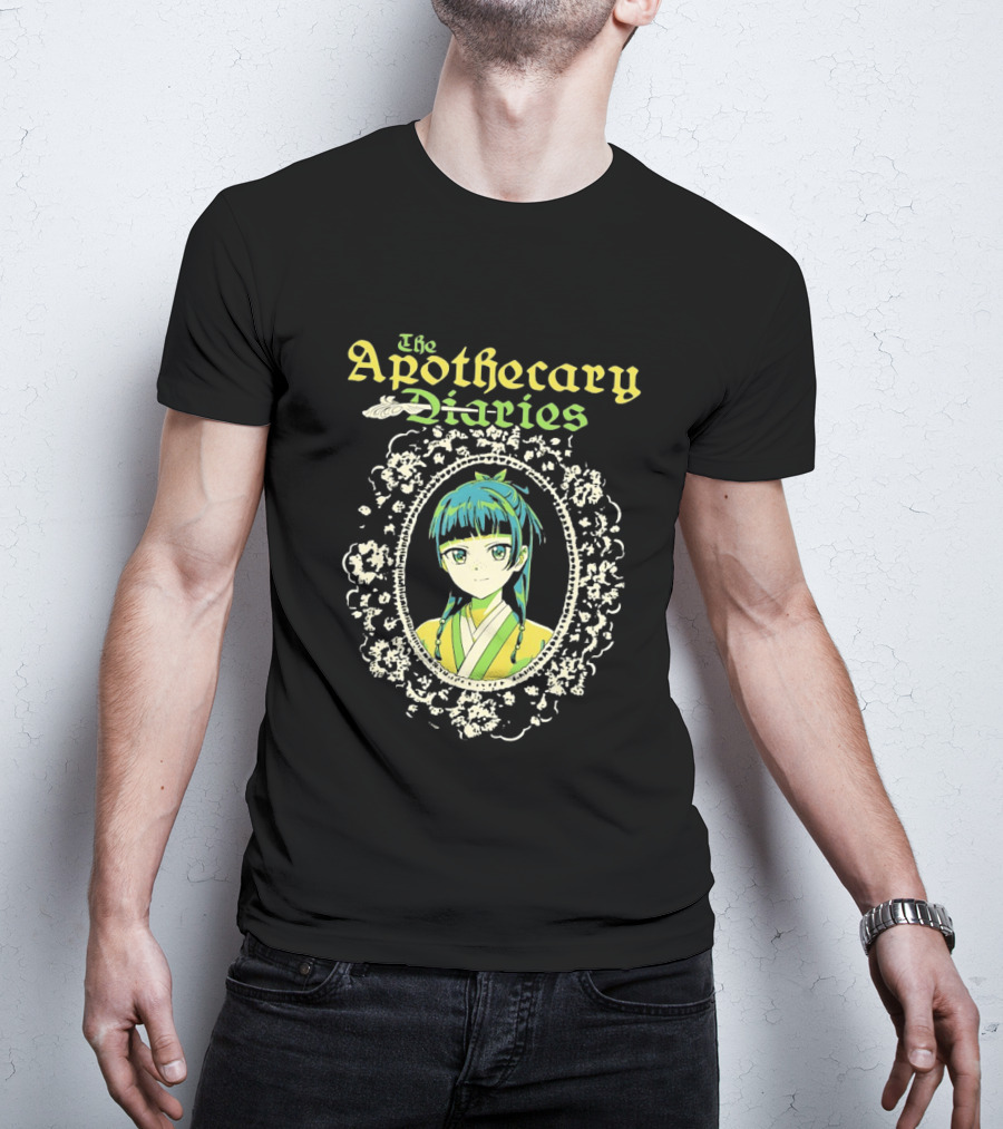 The Apothecary Diaries Anime Girl Framed Floral Lace Border T-Shirt