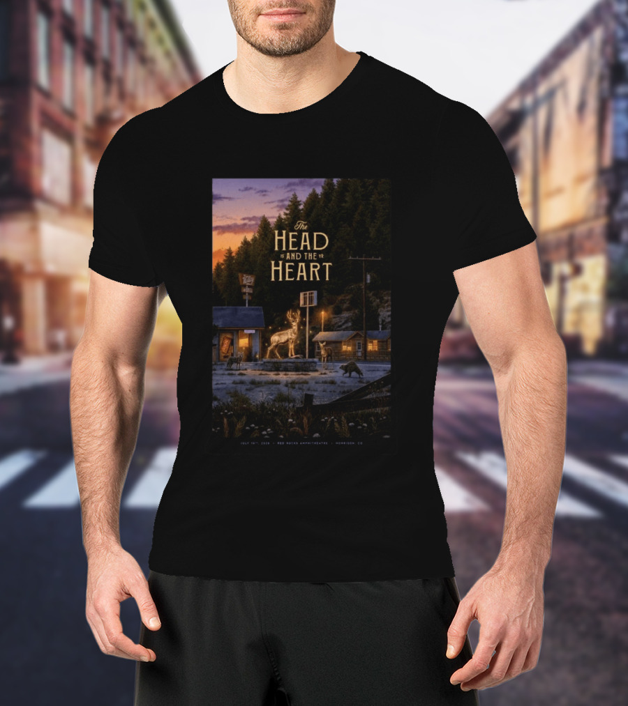 The Head And The Heart July 16 2026 Red Rocks Amphitheatre Morrison CO T-Shirt