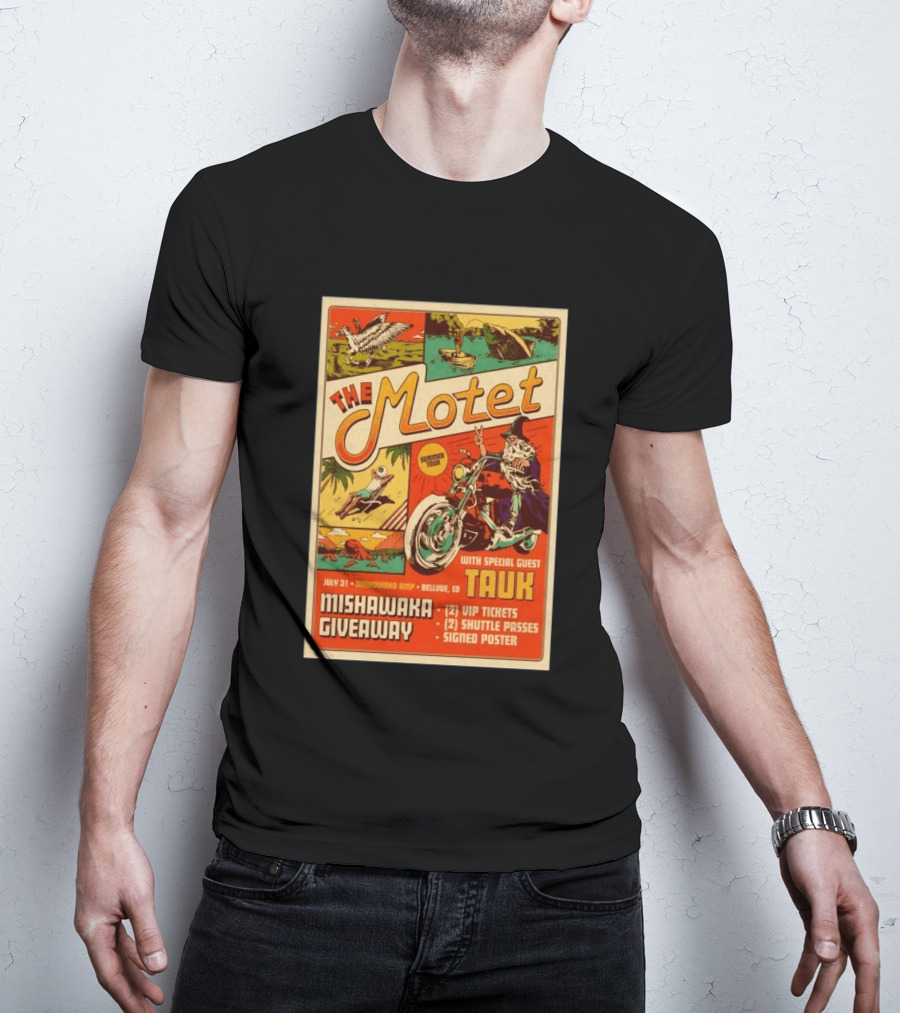 The Motet Summer Tour Mishawaka Amphitheatre July 31 Tauk Bellevue CO Giveaway VIP Tickets Shuttle Passes Signed T-Shirt