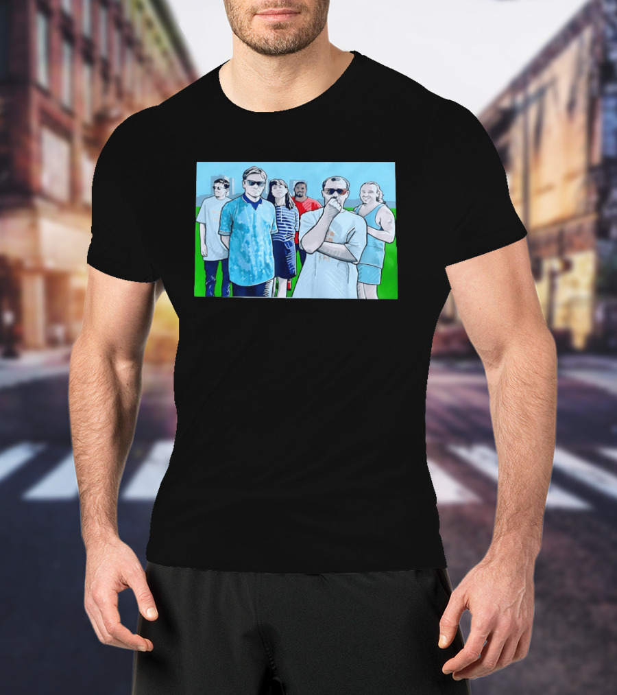 The Office Cast Illustrated Group Scene T-Shirt