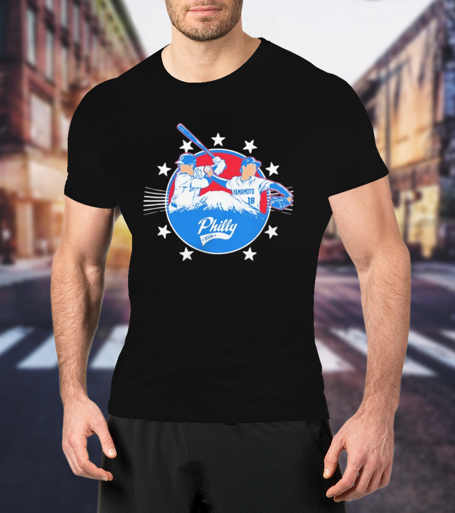 Yamamoto 18 Philly 2026 Baseball Philadelphia Stars T-Shirt