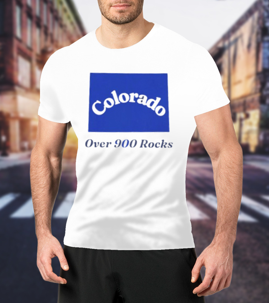 Colorado Over 900 Rocks Geology Nature Humor Celebration Stone Enthusiasts T-Shirt