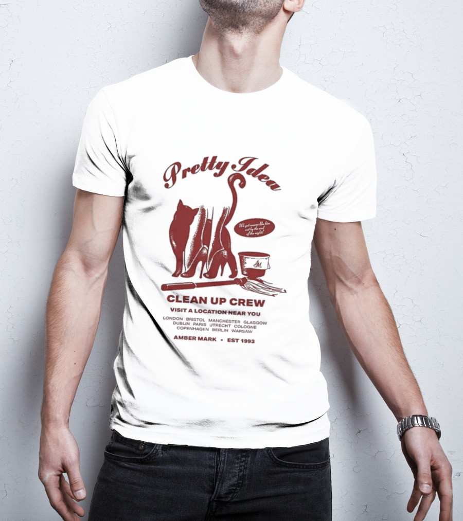 Pretty Idea Clean Up Crew Visit: Denver Columbus Annapolis Albuquerque 1973 T-Shirt