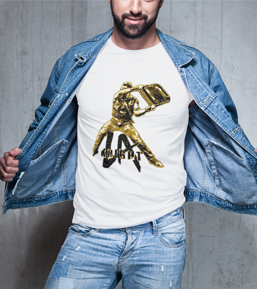 LA Knight Wrestling Iconic Folding Chair Action T-Shirt